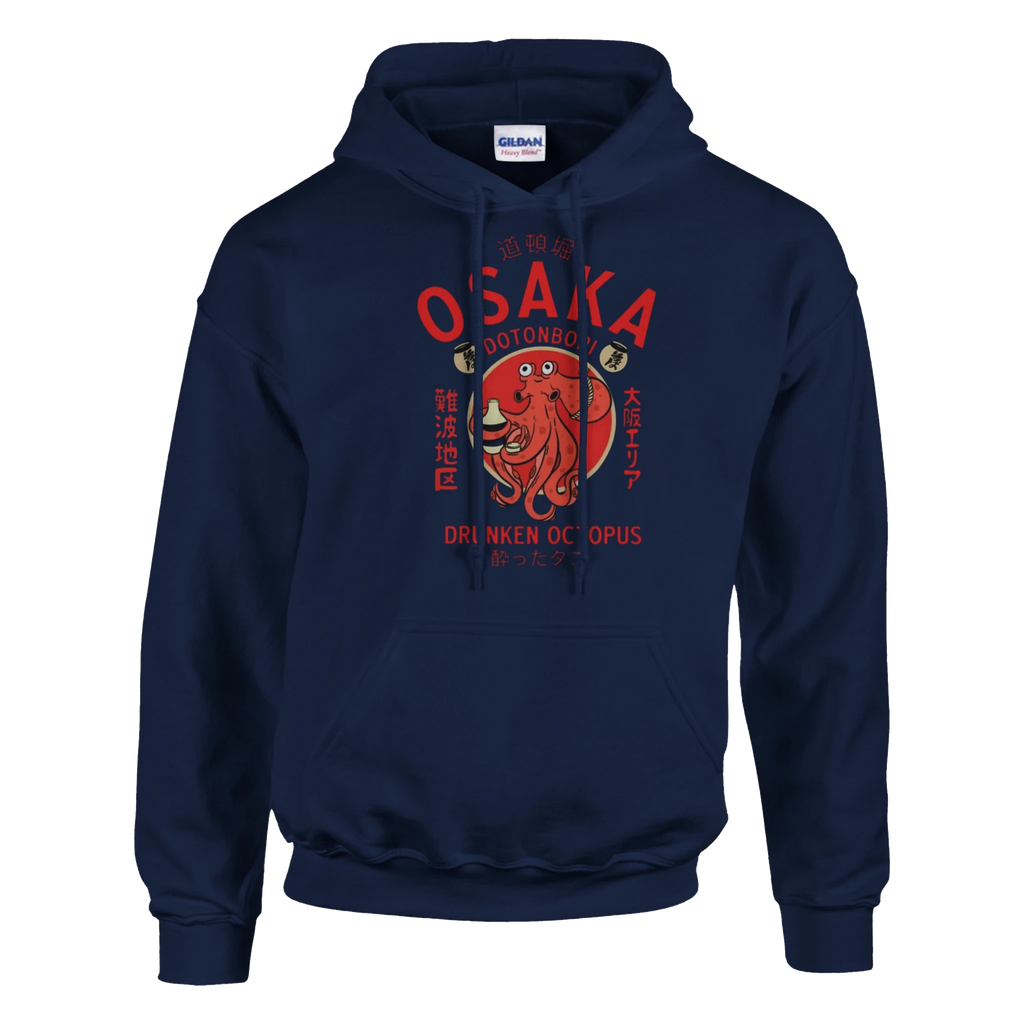 Osaka Drunken Octopus Hoodie - Tokyo Nights Energy