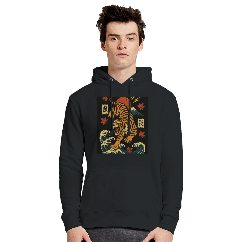 Ferocious Asian Tiger Hoodie -  Unleash The  Power