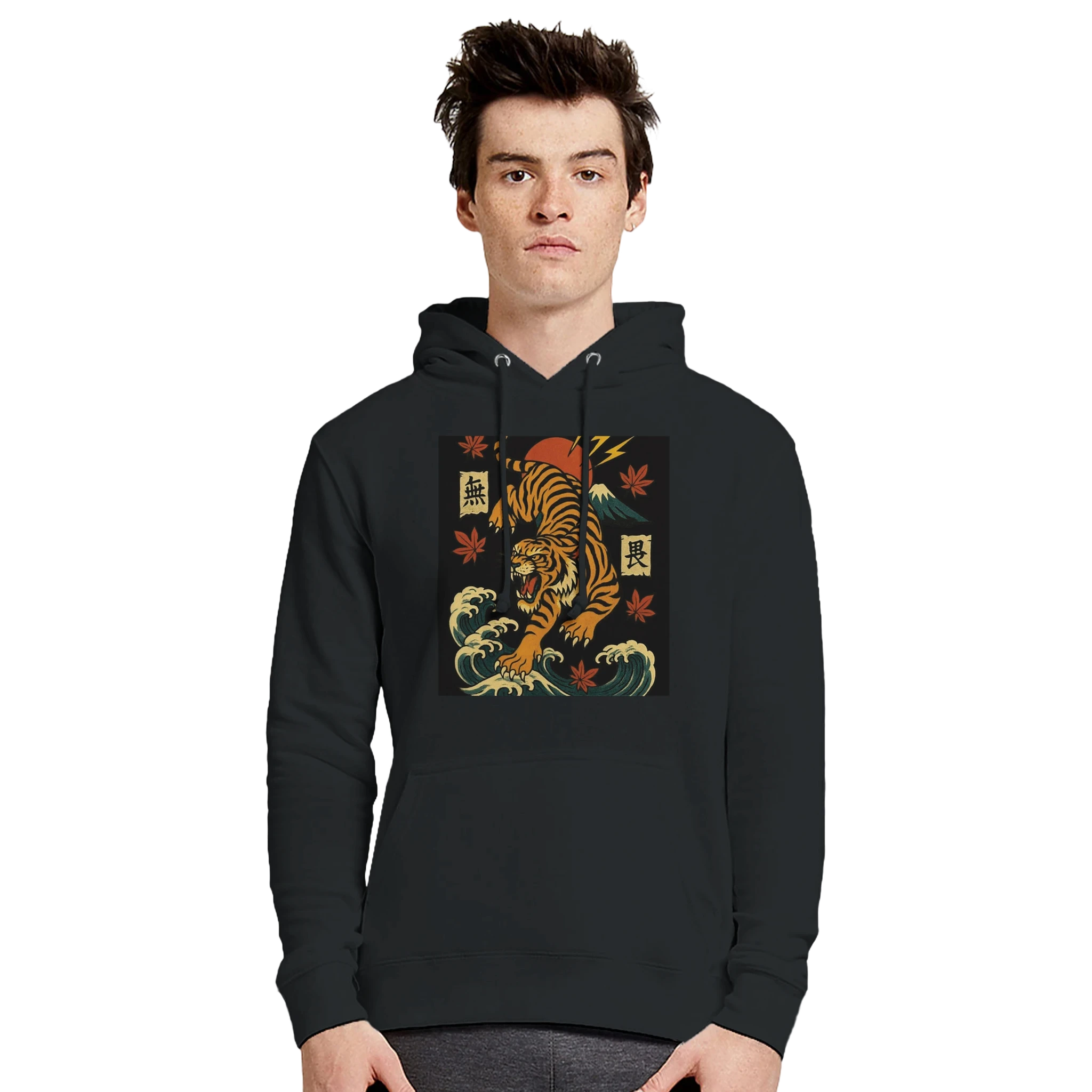 Ferocious Asian Tiger Hoodie -  Unleash The  Power