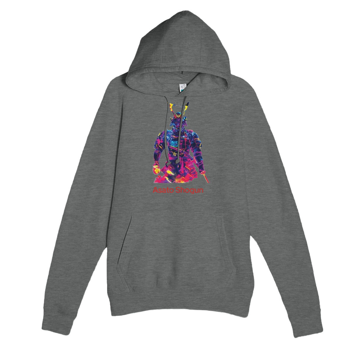 Asato Shogun Hoodie - Neon Samurai Streetwear