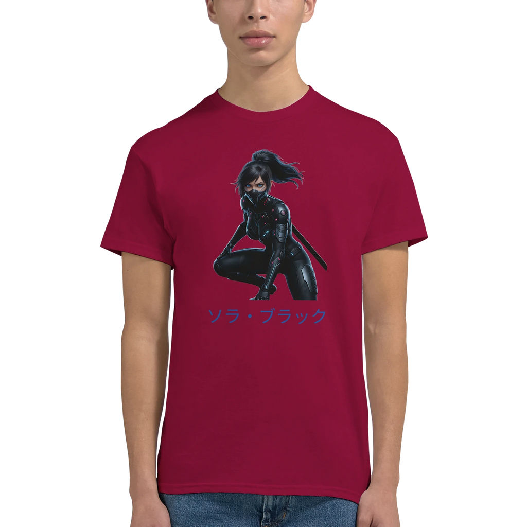 Sora Black T-Shirt - Cyber Samurai Streetwear