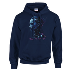 Blue Cyborg Hoodie – Futuristic Neon Streetwear