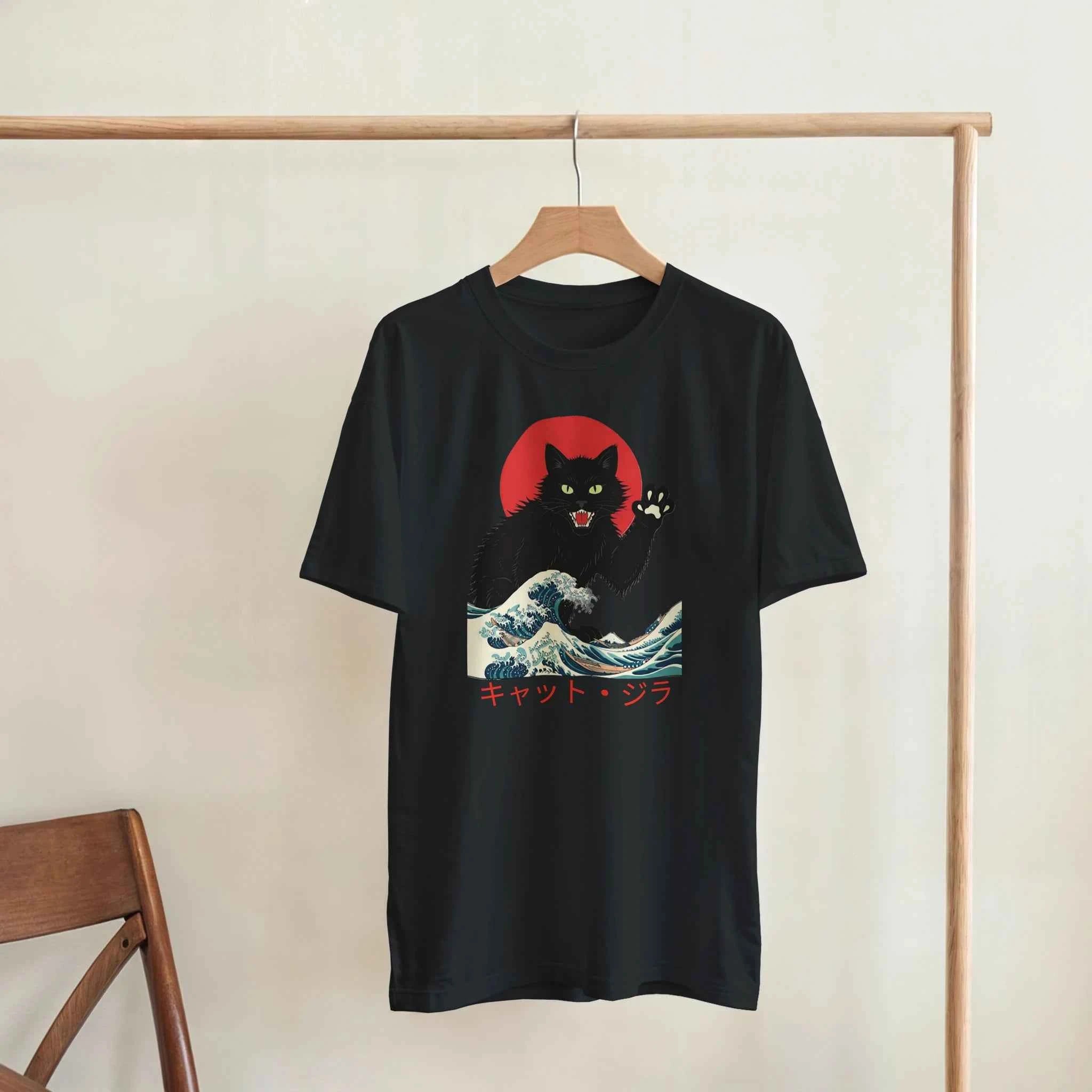 Catzilla Wave T-Shirt – Kaiju Cat Streetwear