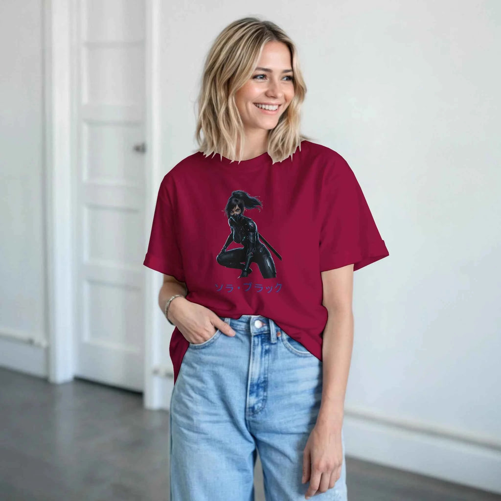 Sora Black T-Shirt - Cyber Samurai Streetwear
