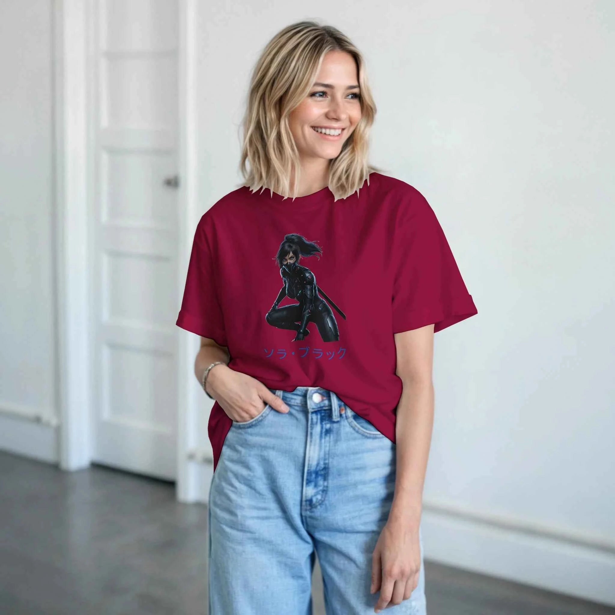 Sora Black T-Shirt - Cyber Samurai Streetwear