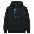 Blue Cyborg Hoodie – Futuristic Neon Streetwear
