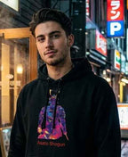 Asato Shogun Hoodie - Neon Samurai Streetwear