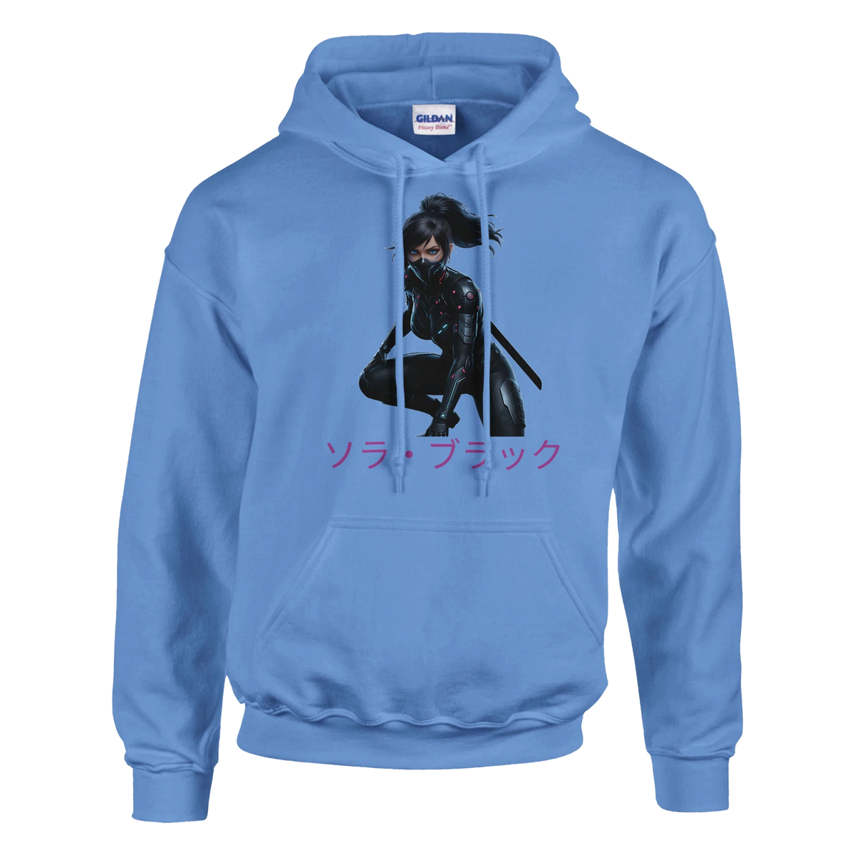 Sora Black Hoodie – Cyber Samurai Streetwear