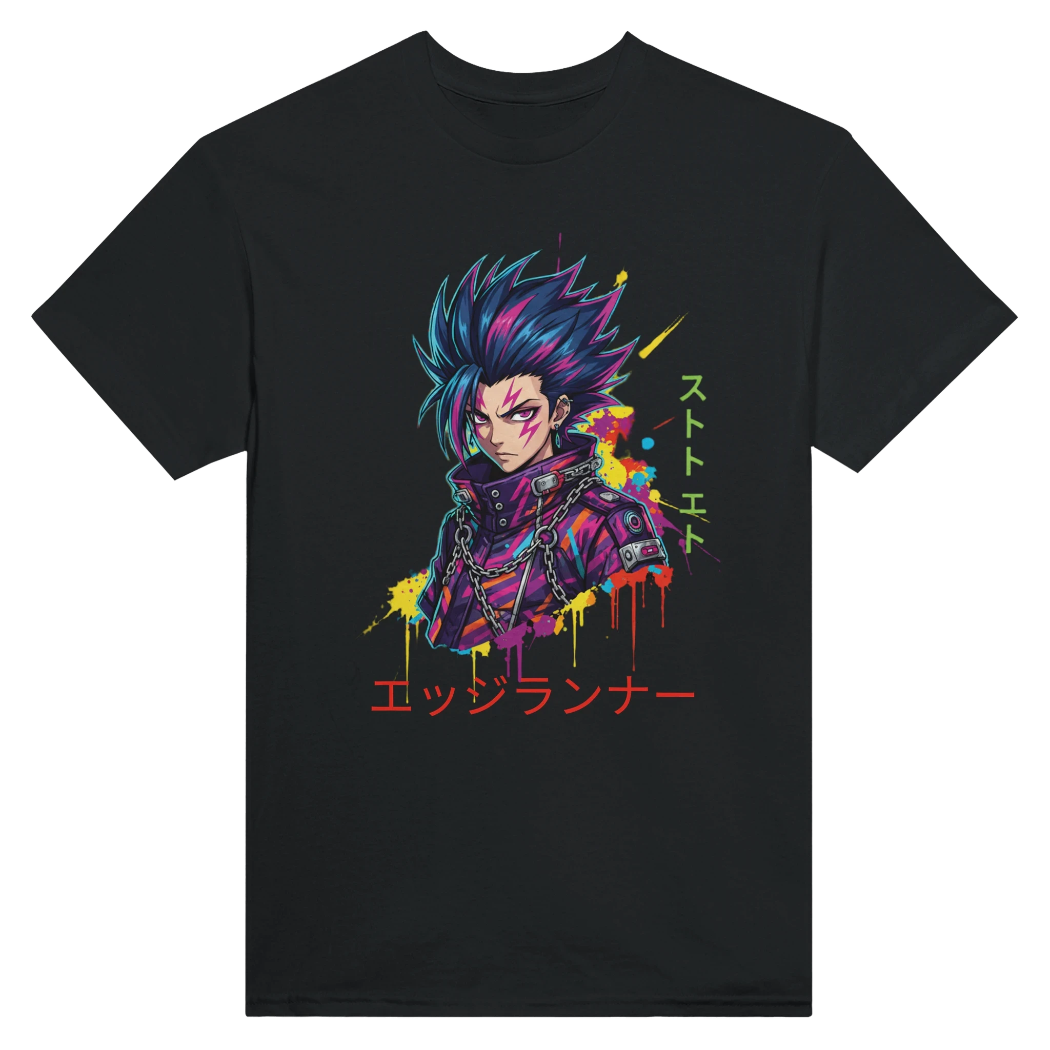 Cyberpunk Edgerunner T-Shirt – Neon Anime Streetwear