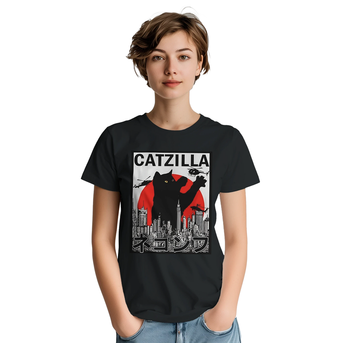 CatZilla City Attack T-Shirt – Urban Kaiju Streetwear