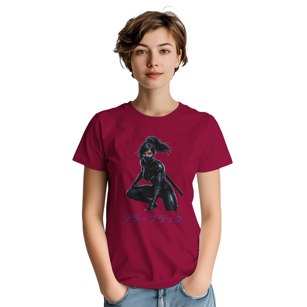 Sora Black T-Shirt - Cyber Samurai Streetwear