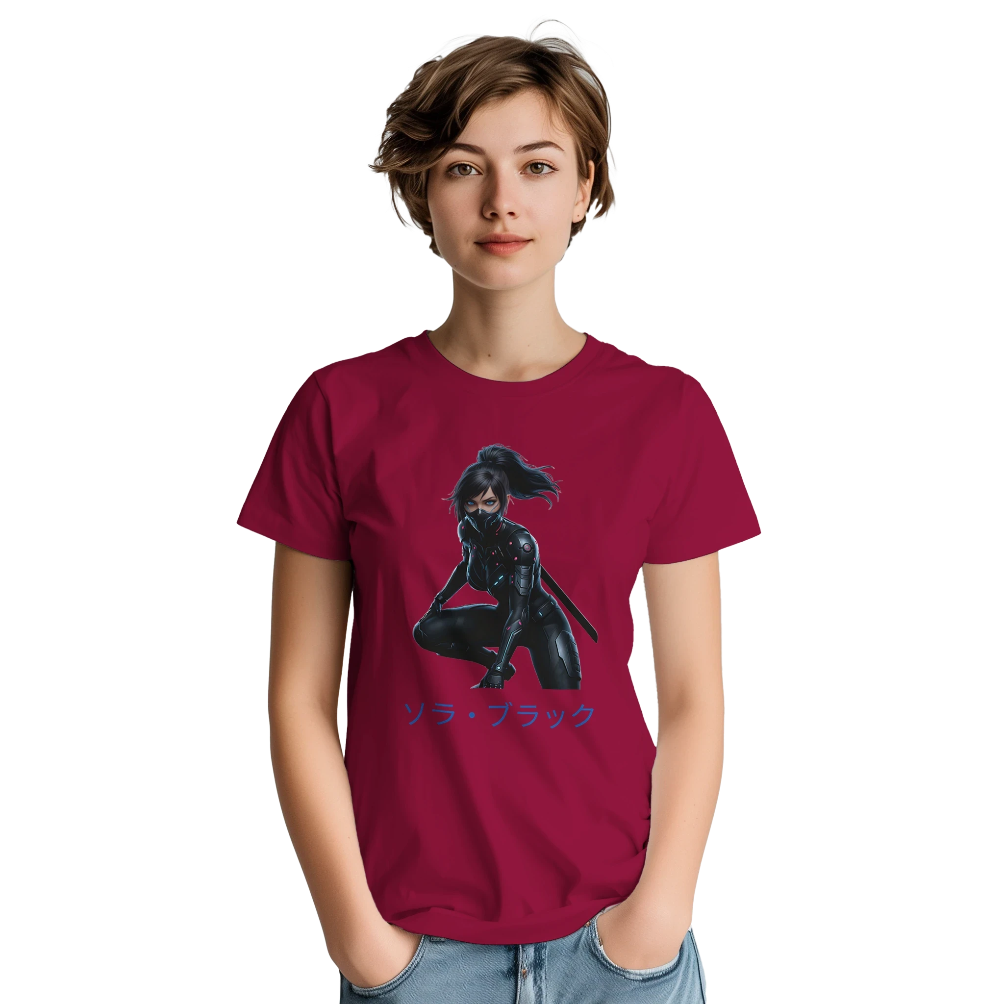 Sora Black T-Shirt - Cyber Samurai Streetwear