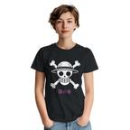 Monkey Bones - One Piece-Inspired T-Shirt   Japanese script says "Monkey Bones"