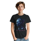 Blue Cyborg T-Shirt – Futuristic Neon Streetwear