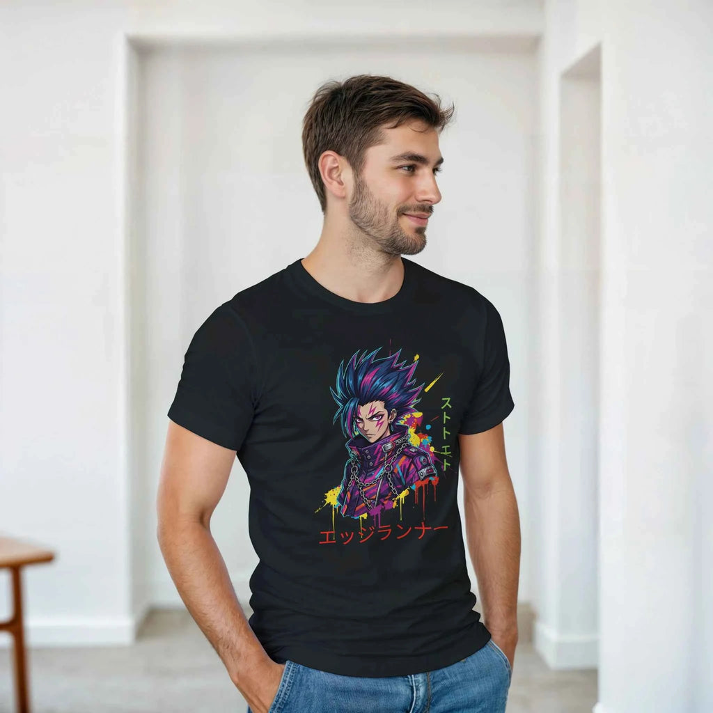 Cyberpunk Edgerunner T-Shirt – Neon Anime Streetwear