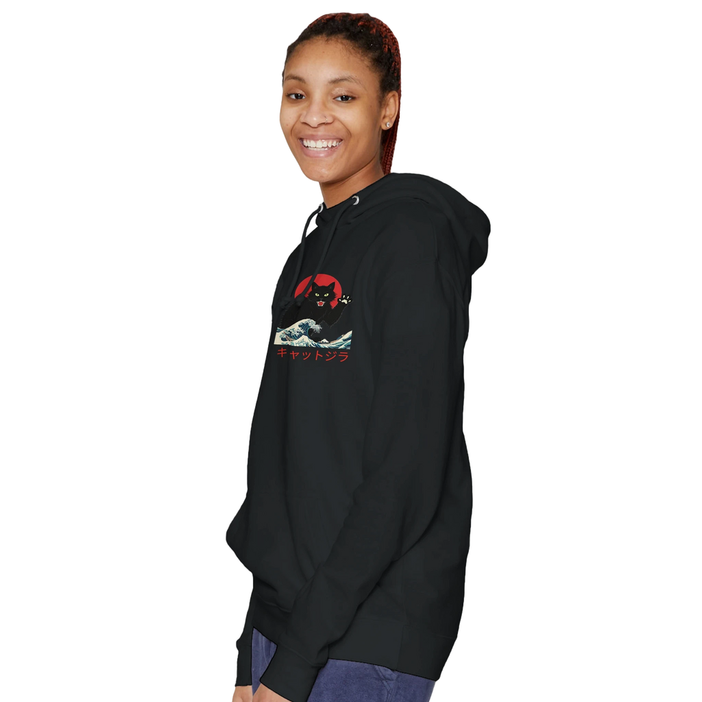 Catzilla Wave Hoodie – Kaiju Cat Streetwear