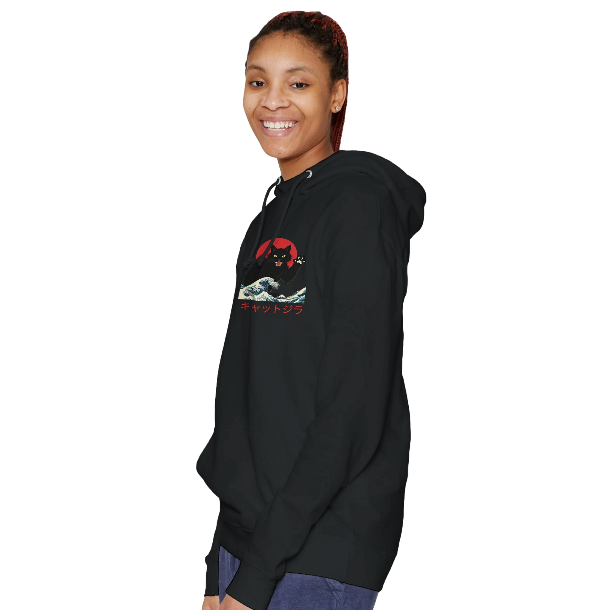 Catzilla Wave Hoodie – Kaiju Cat Streetwear