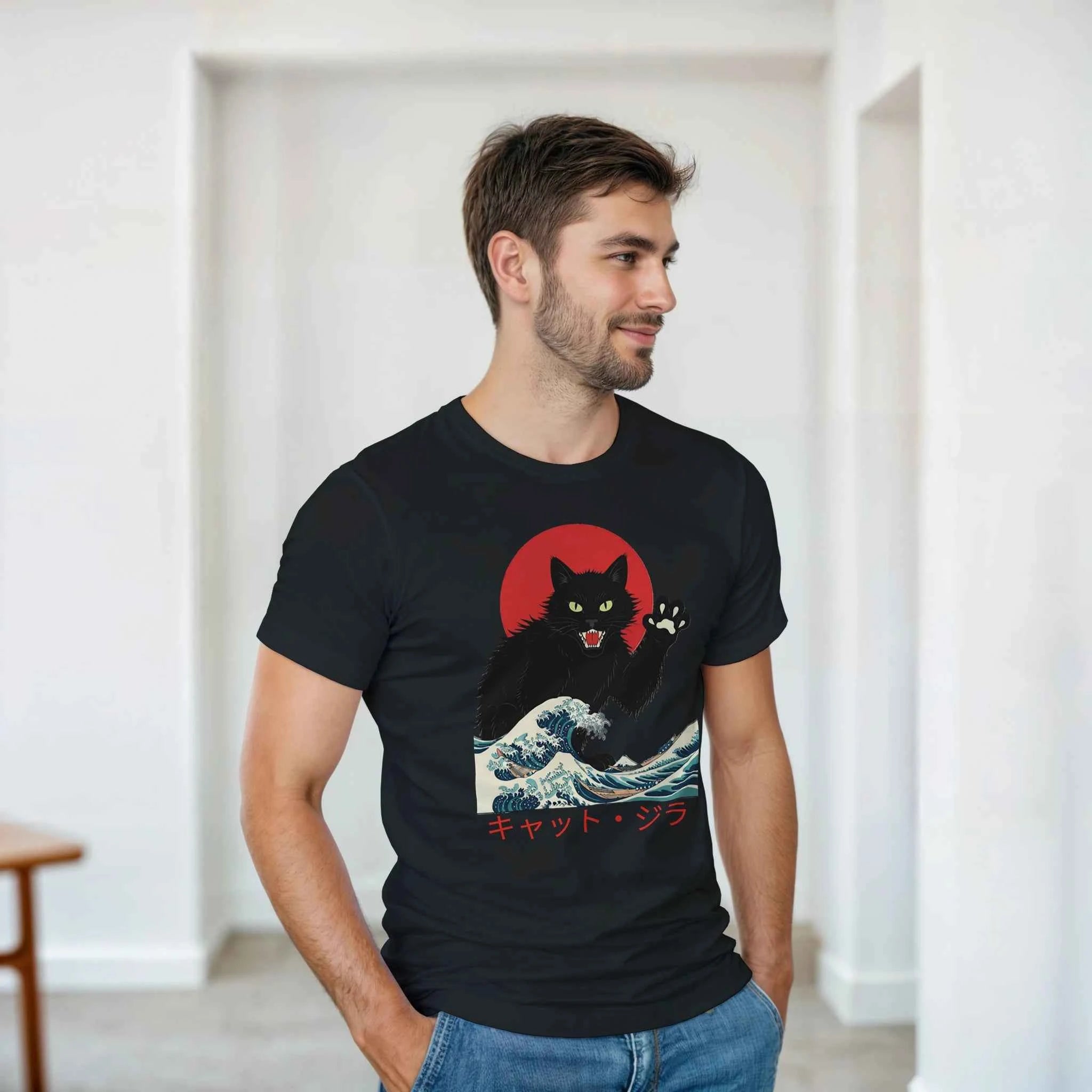 Catzilla Wave T-Shirt – Kaiju Cat Streetwear