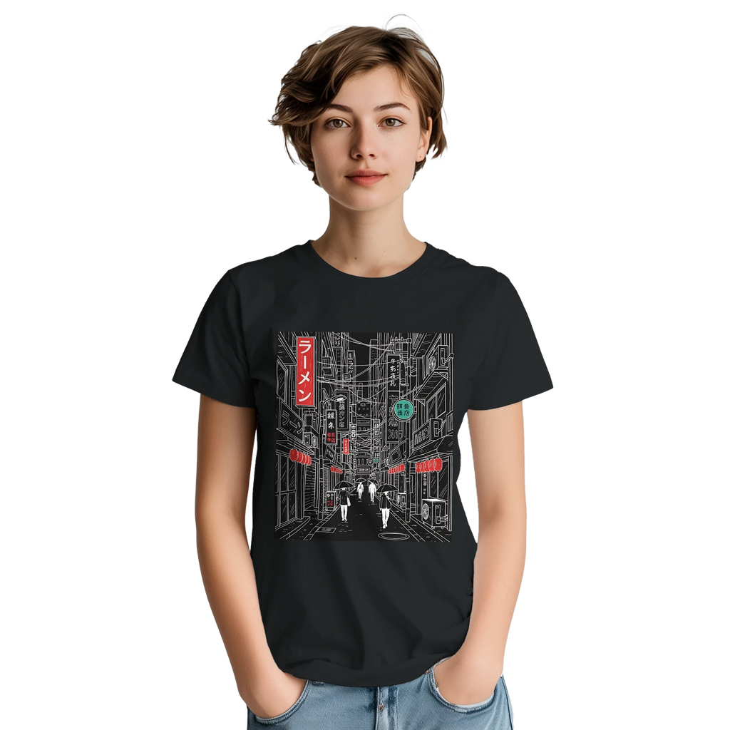 Tokyo Dark Schematic T-Shirt – Minimalist Urban Streetwear