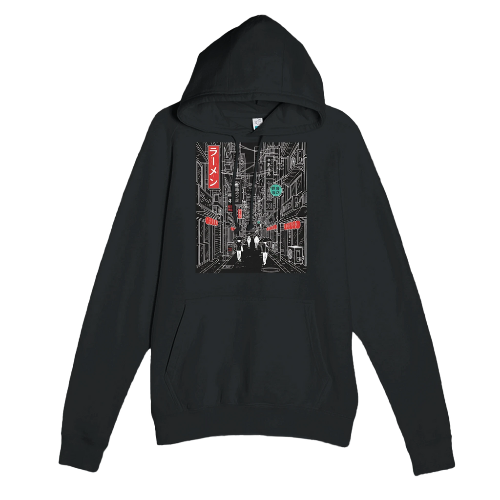 Tokyo Dark Schematic Hoodie – Minimalist Urban Streetwear