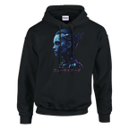 Blue Cyborg Hoodie – Futuristic Neon Streetwear