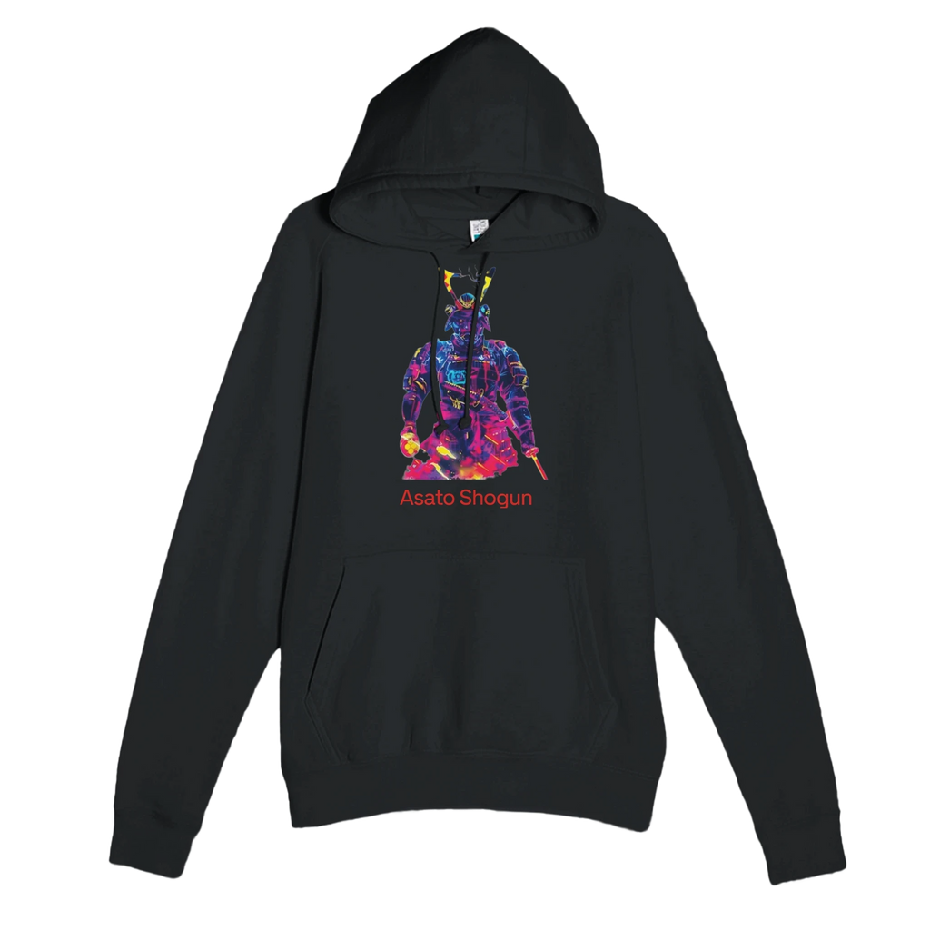 Asato Shogun Hoodie - Neon Samurai Streetwear