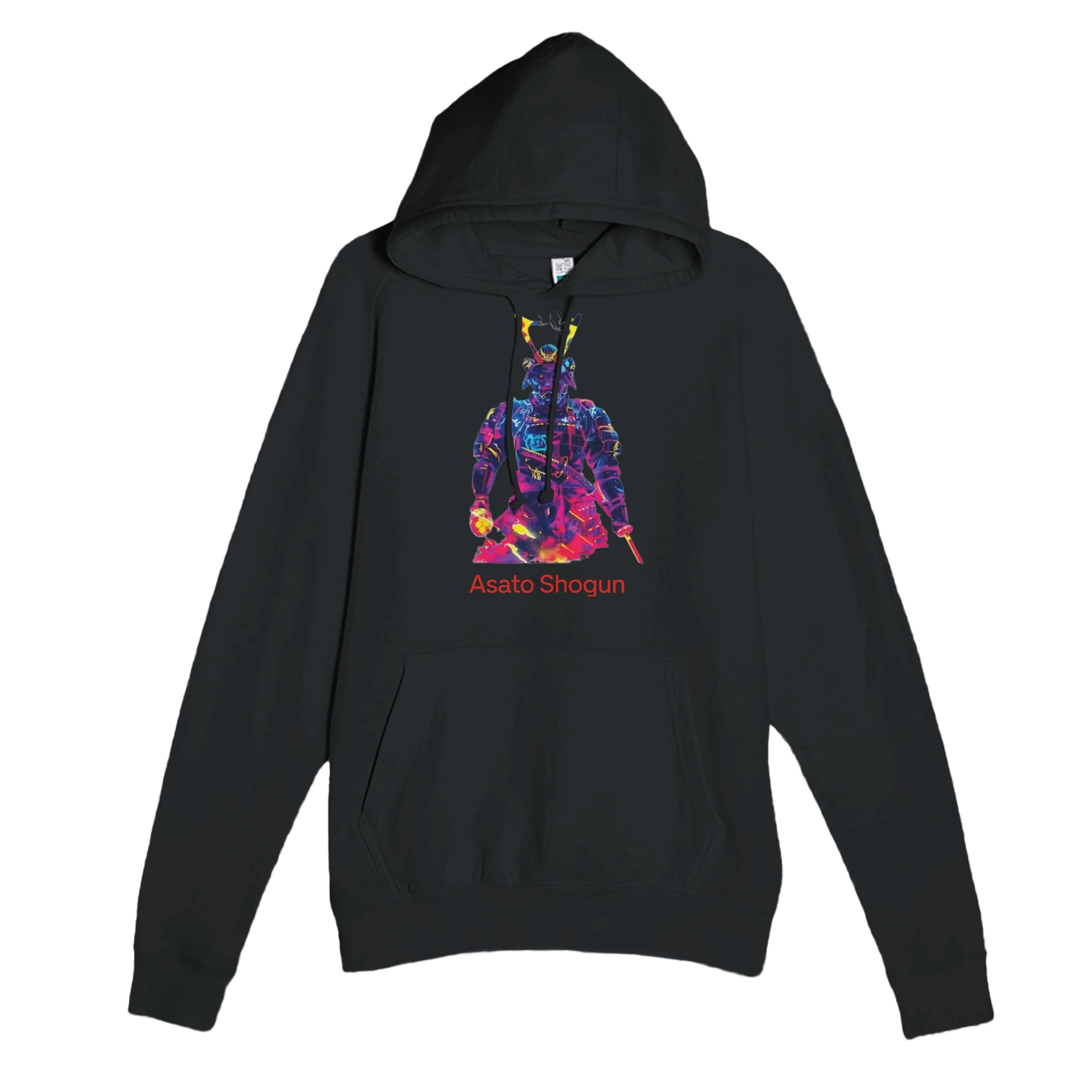 Asato Shogun Hoodie - Neon Samurai Streetwear