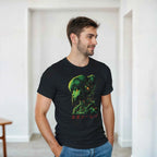 Neon Rae Cyborg Warrior T-Shirt: Sci-Fi Cyberpunk Apparel