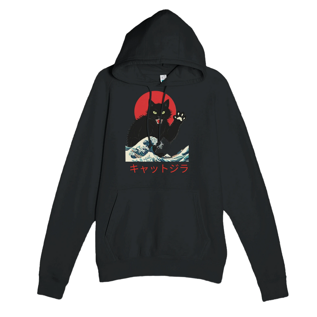 Catzilla Wave Hoodie – Kaiju Cat Streetwear