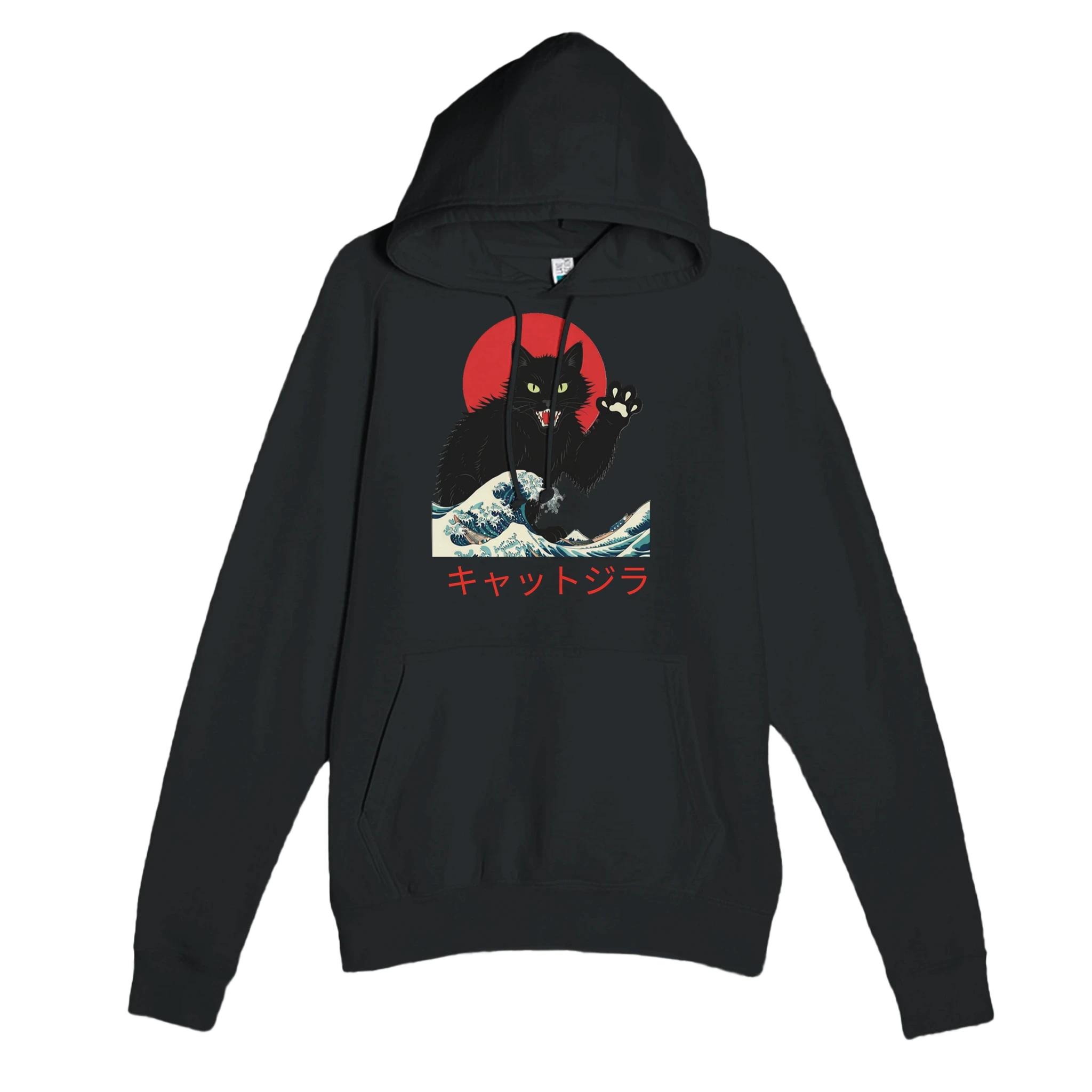 Catzilla Wave Hoodie – Kaiju Cat Streetwear