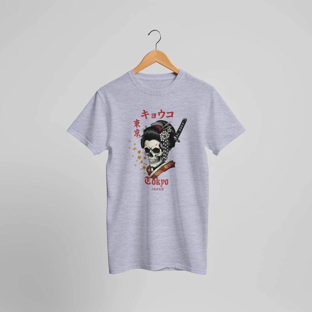 Tokyo Skull Geisha Tee – Japanese Streetwear Graphic T-Shirt