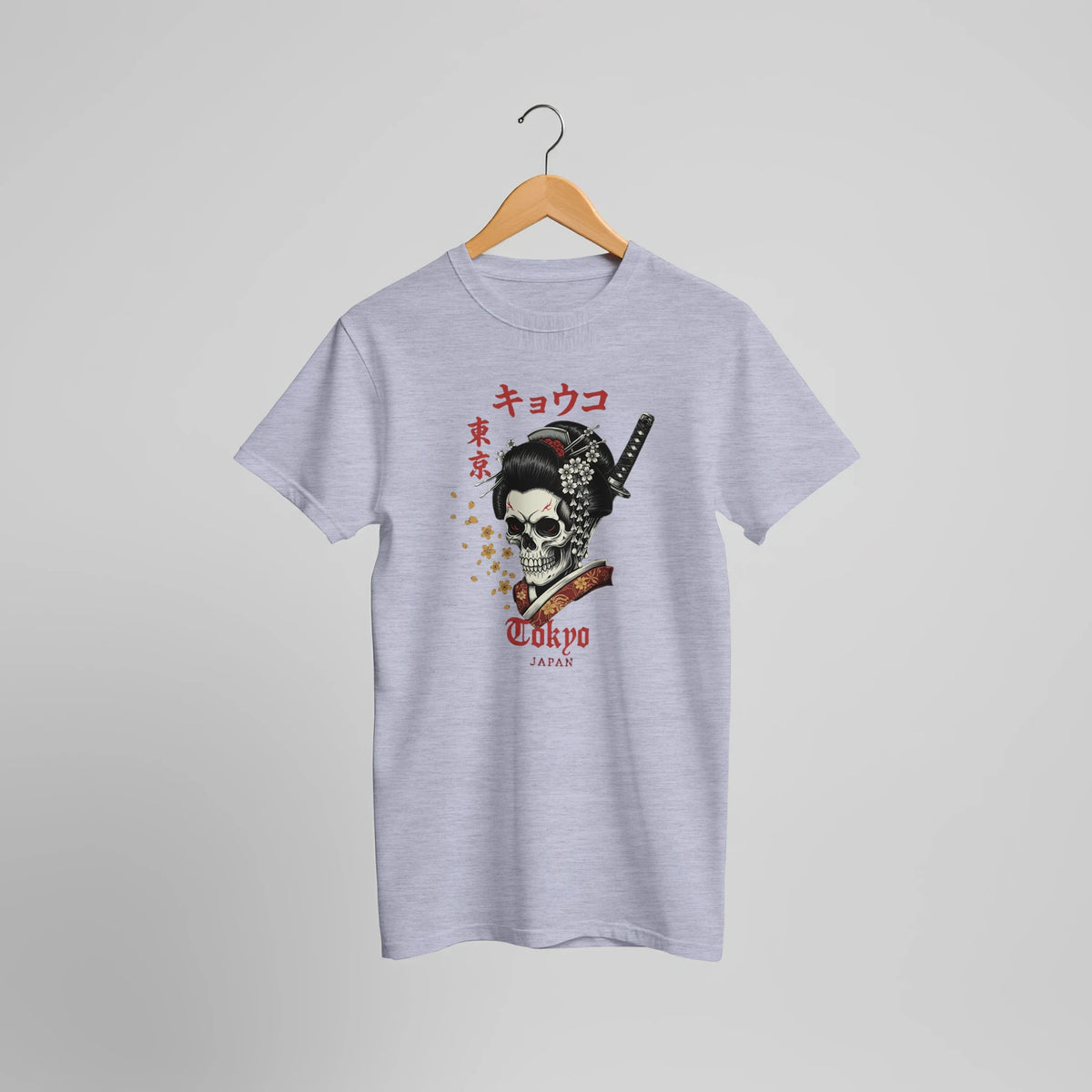 Tokyo Skull Geisha Tee – Japanese Streetwear Graphic T-Shirt