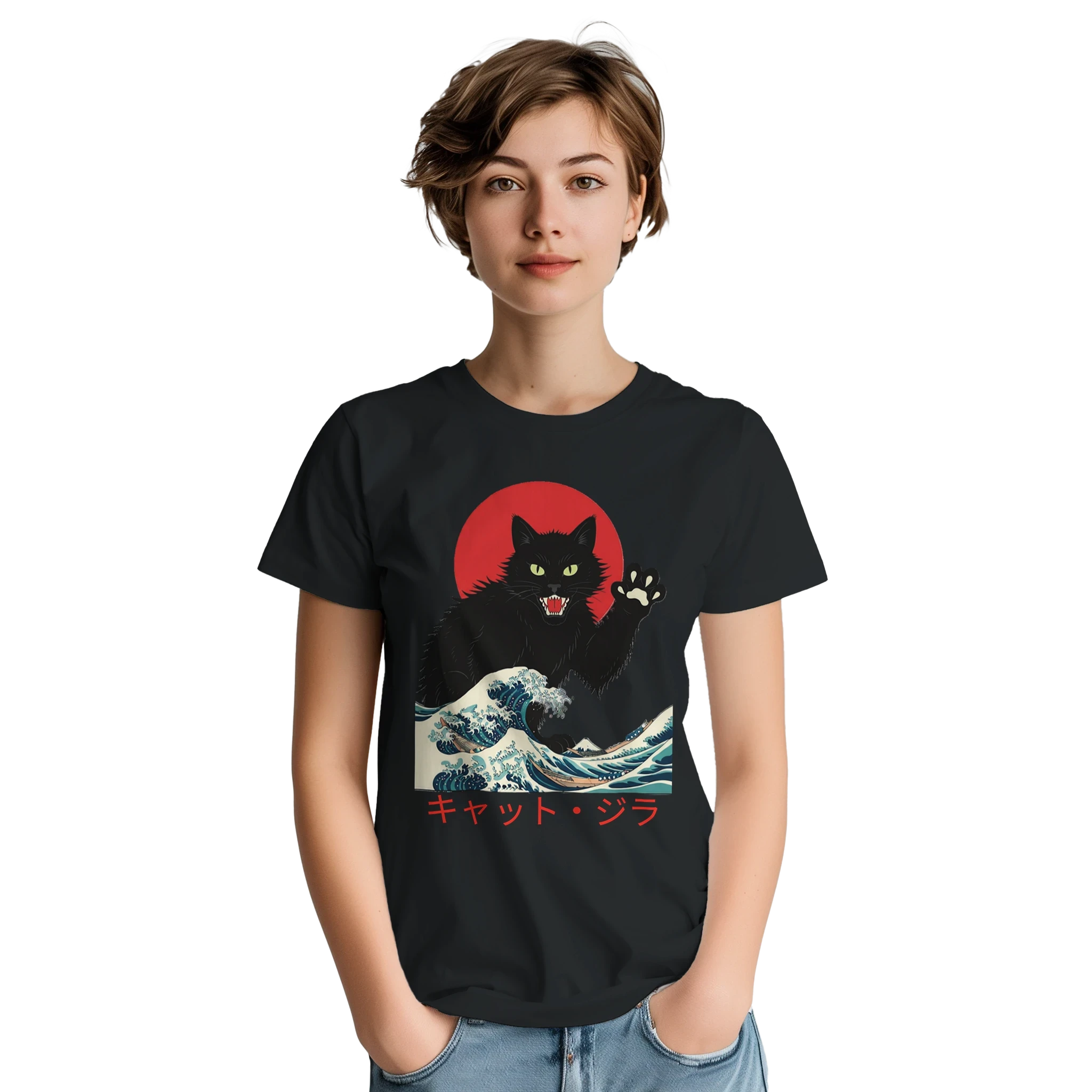 Catzilla Wave T-Shirt – Kaiju Cat Streetwear