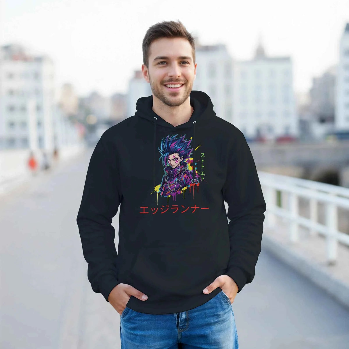 CyberPunk Edgerunner - Hoodie   Neon Anime Streetwear