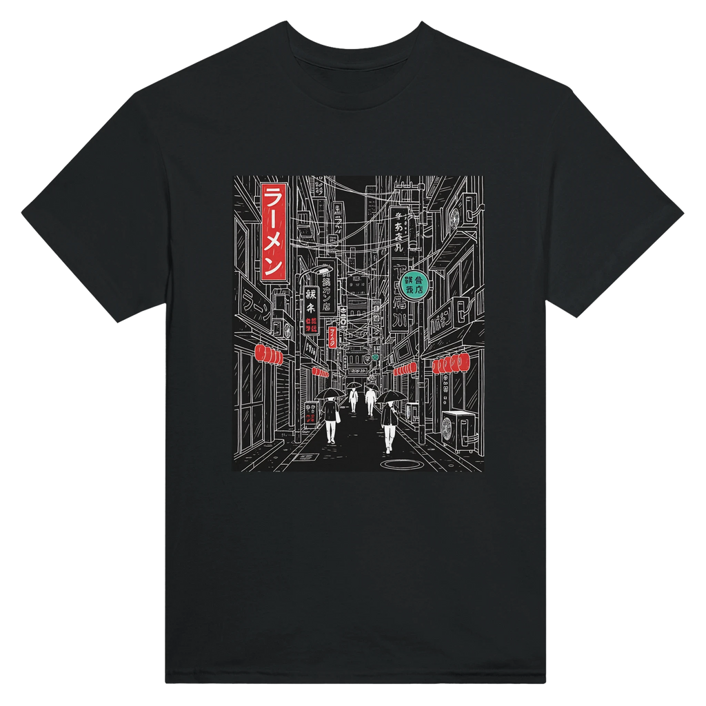 Tokyo Dark Schematic T-Shirt – Minimalist Urban Streetwear