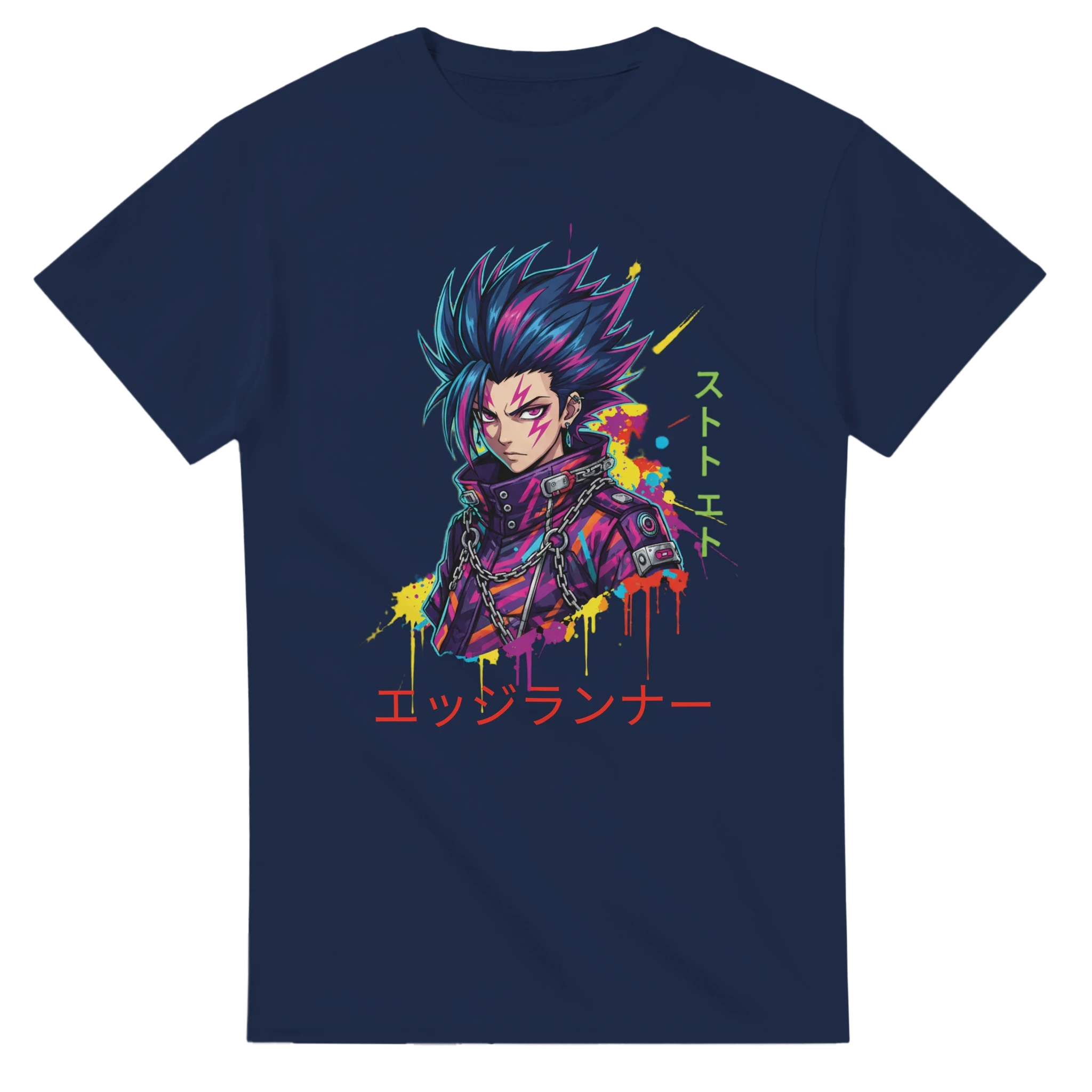 Cyberpunk Edgerunner T-Shirt – Neon Anime Streetwear