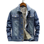 Fleece Lined Denim Jacket with Relaxed Fit Contemporary Streetwear Outerwear