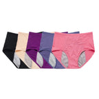 Five-Piece High-Waisted Absorbent Menstrual Brief Set