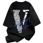 Oversized Typography Graphic T-Shirt with Modern Y2K Streetwear Aesthetic