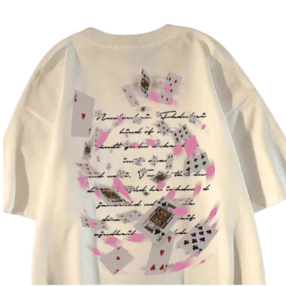Retro Graphic Streetwear Cotton T-Shirt With Playful Print Artwork Design