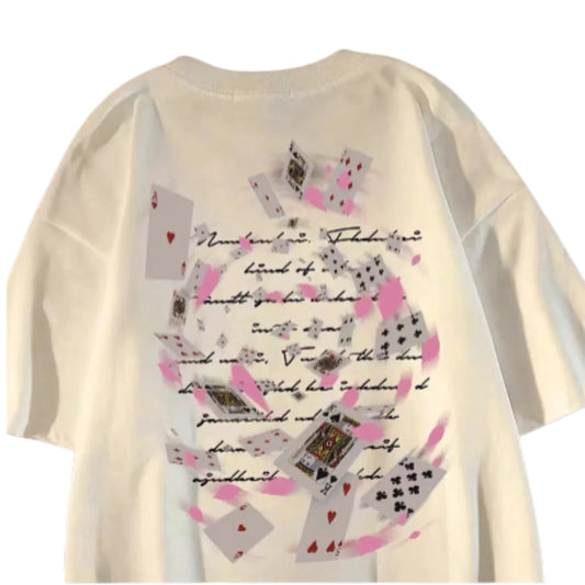 Retro Graphic Streetwear Cotton T-Shirt With Playful Print Artwork Design