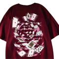 Oversized Geometric Graphic Cotton T-Shirt with Abstract Streetwear Artwork Design